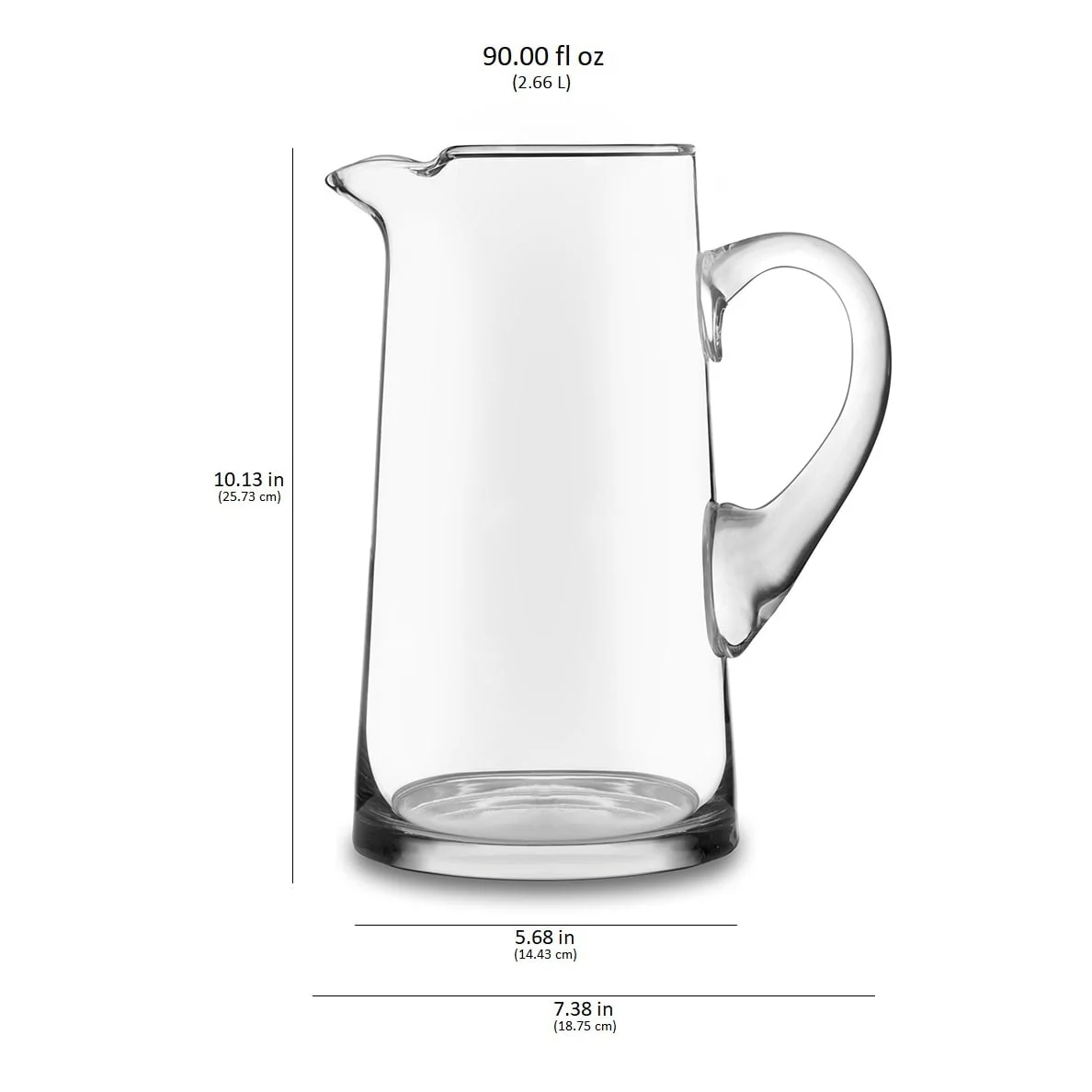 Libbey Cantina Glass Pitcher, 90 ounce