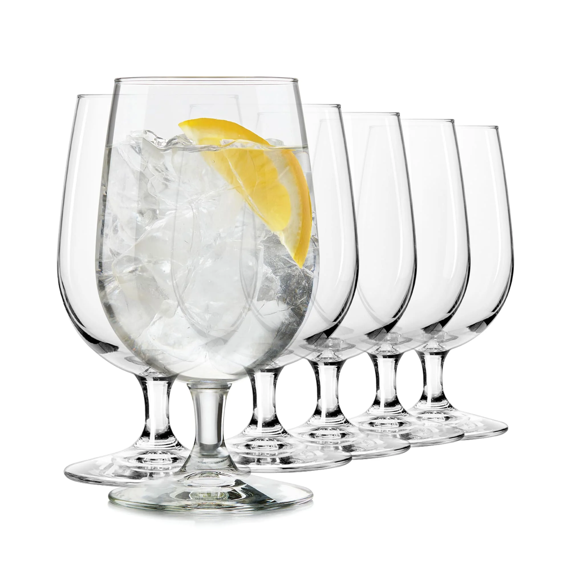 Libbey Entertaining Essentials Multi Purpose Goblet Glasses, 16 ounce, Set of 6