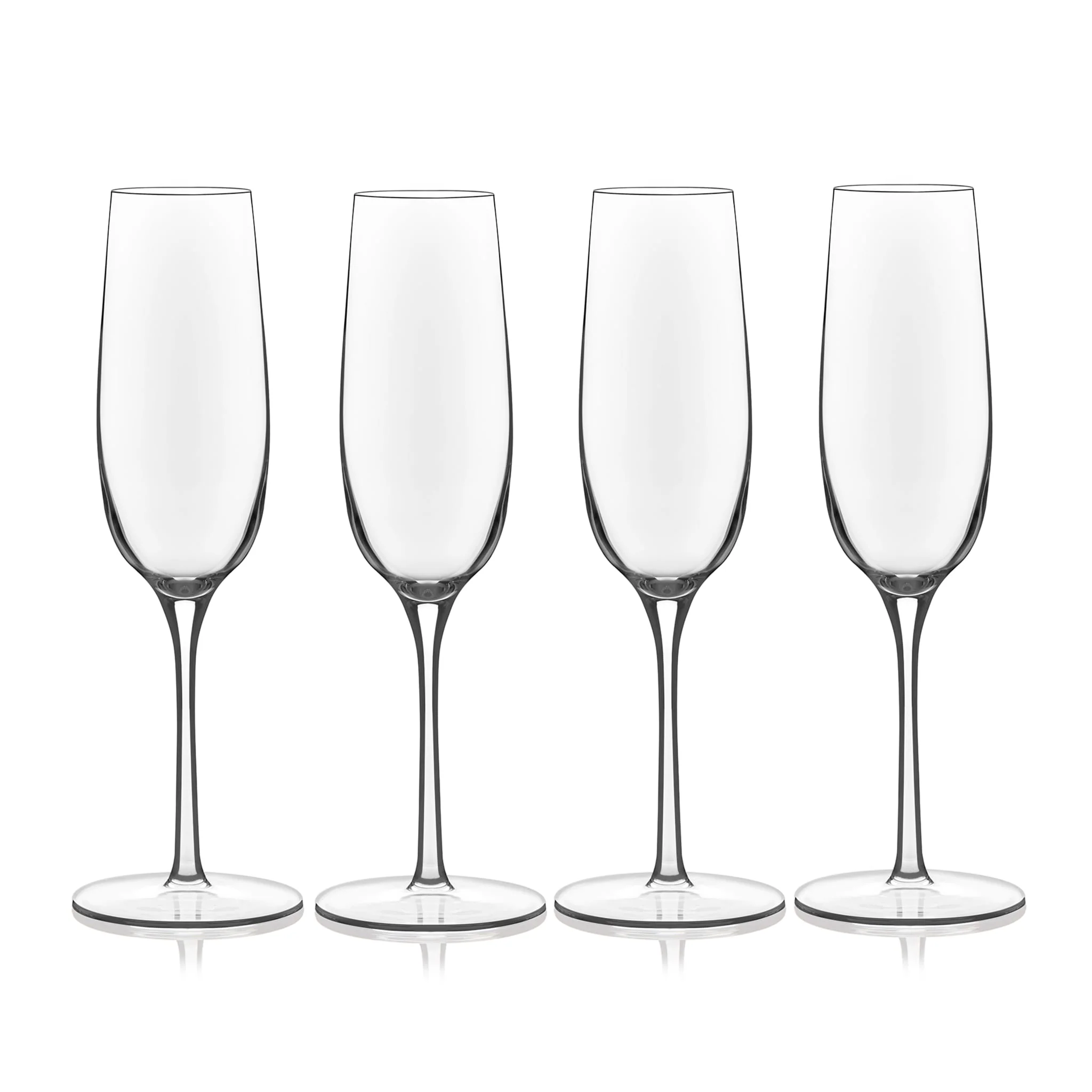 Libbey Signature Kentfield Champagne Flute Glasses, 8 Ounce, Set of 4