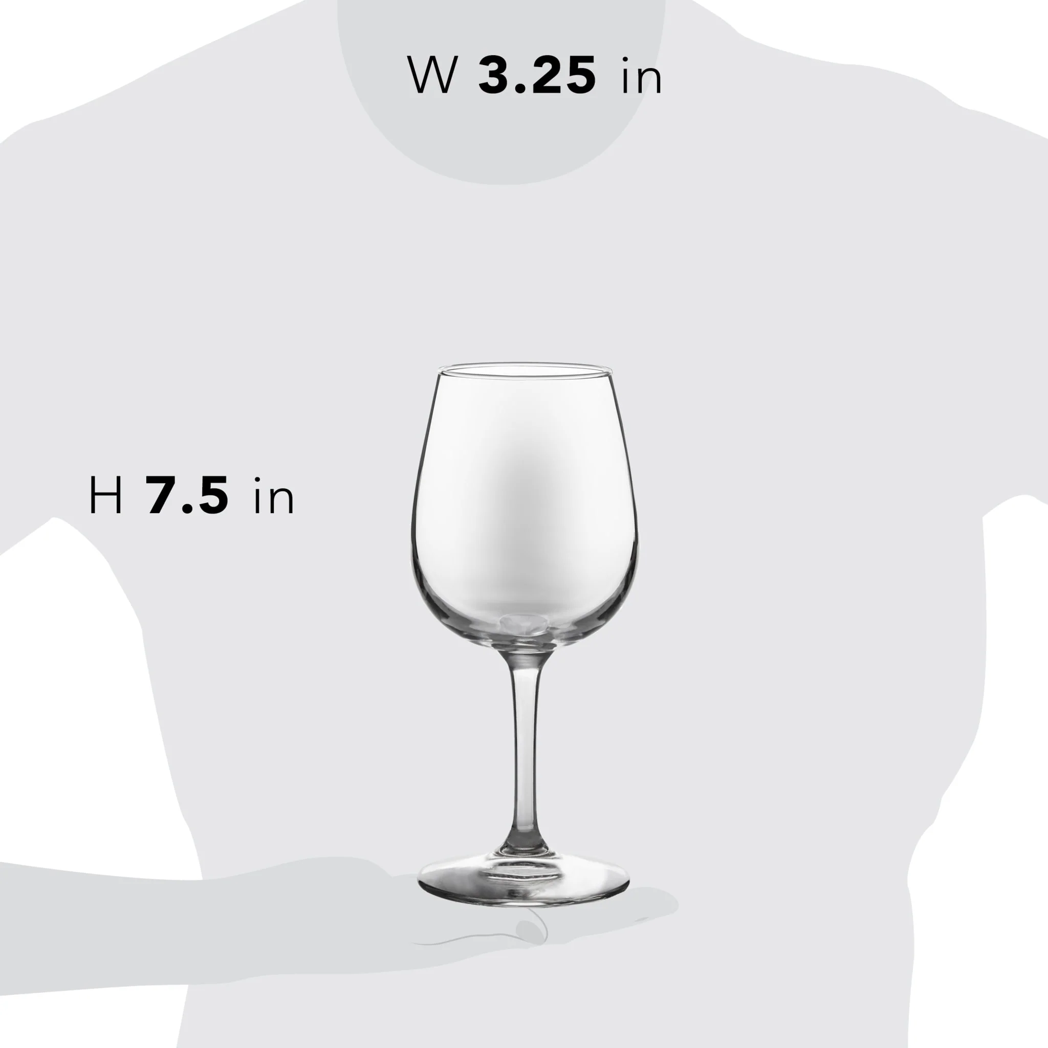 Libbey All Purpose葡萄酒派对杯，12.75盎司，12件套