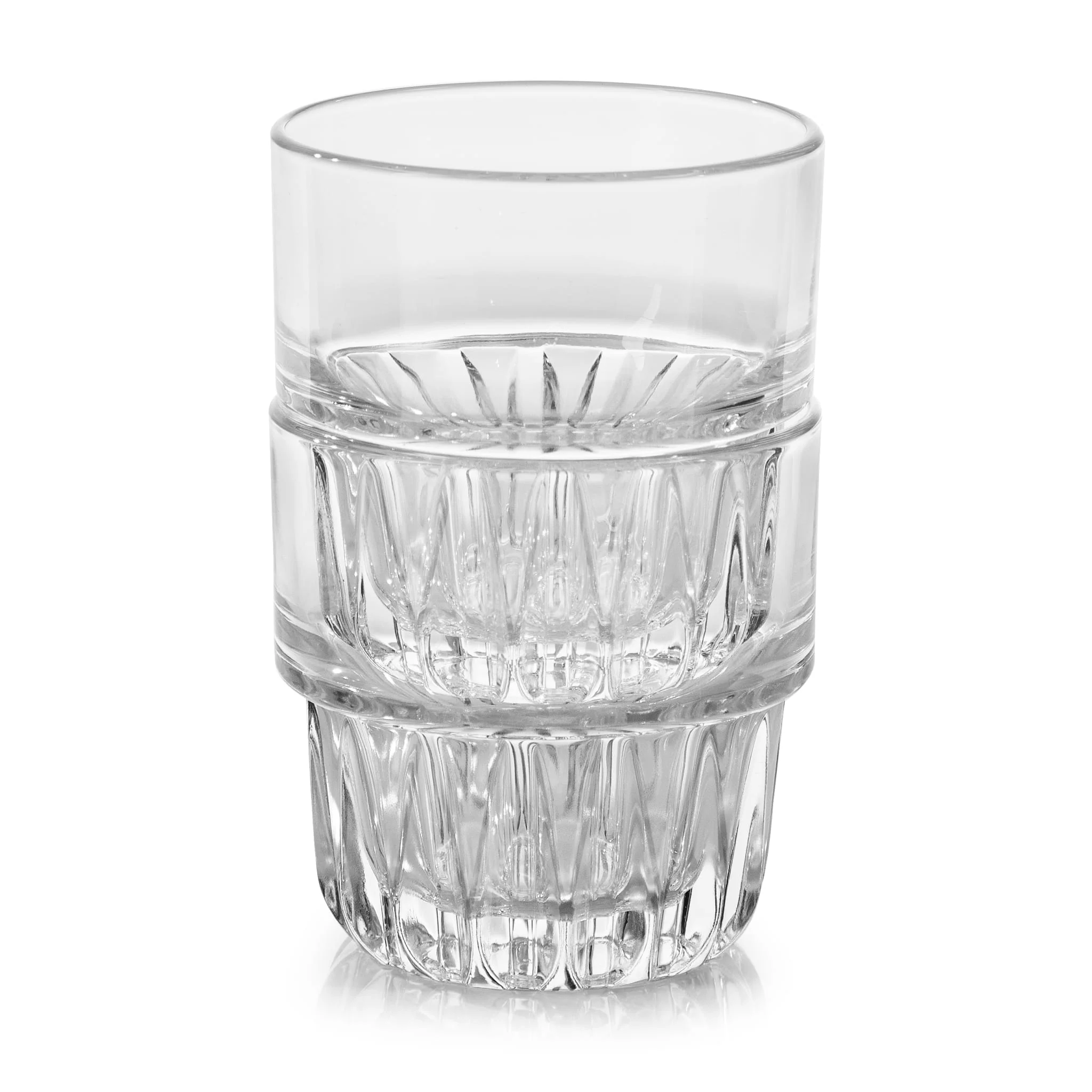 Libbey Everest 可叠放 12 件混合玻璃饮品杯具套装